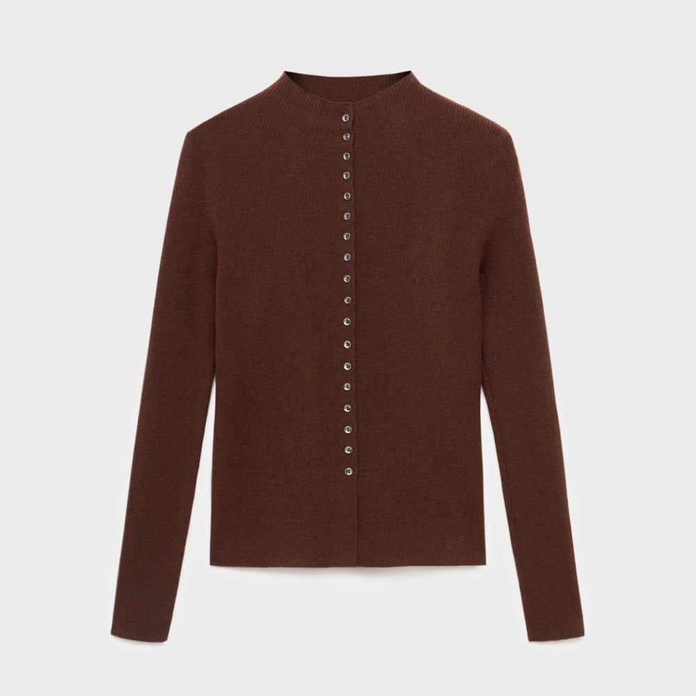 Mango FINE RIB KNIT CARDIGAN